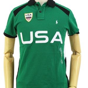 2XL Polo Ralph Lauren LXVLL USA Green White Blue